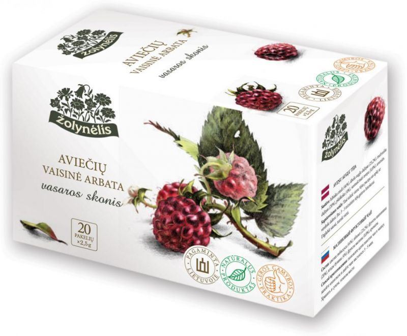NATURAL ORGANIC RASPBERRY Flavor Herbal Infusion Tea Box Zolynelis