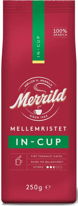 MERRILD IN-CUP Medium Roast Ground Coffee Pack 250g 8.8oz