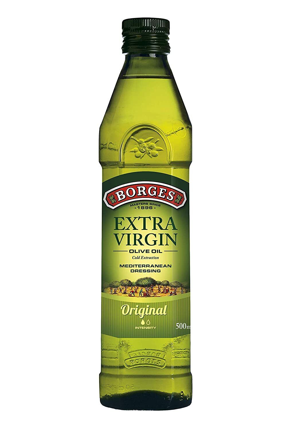 2 BORGES Extra Virgin Highest Quality Spanish Olive Oil Bottles 500ml 17.6 fl oz