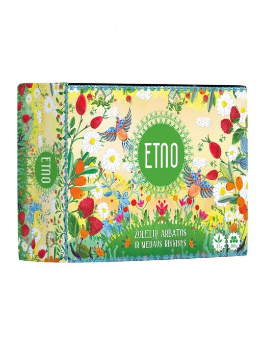 ETNO Natural Herbal Tea Infusion Variety Box With Honey (50 servings)