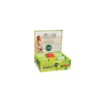 ETNO Natural Herbal Tea Infusion Variety Box With Honey (50 servings)