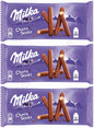 3 x MILKA CHOCO STICKS Milk Chocolate Covered Crunchy Fingers Snacks Candy Treat