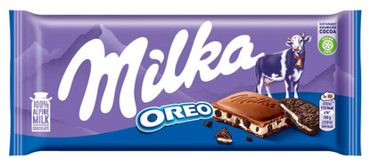 8 MILKA OREO Milk Chocolate Bars with Biscuit Pieces German Sweets 100g 3.5oz