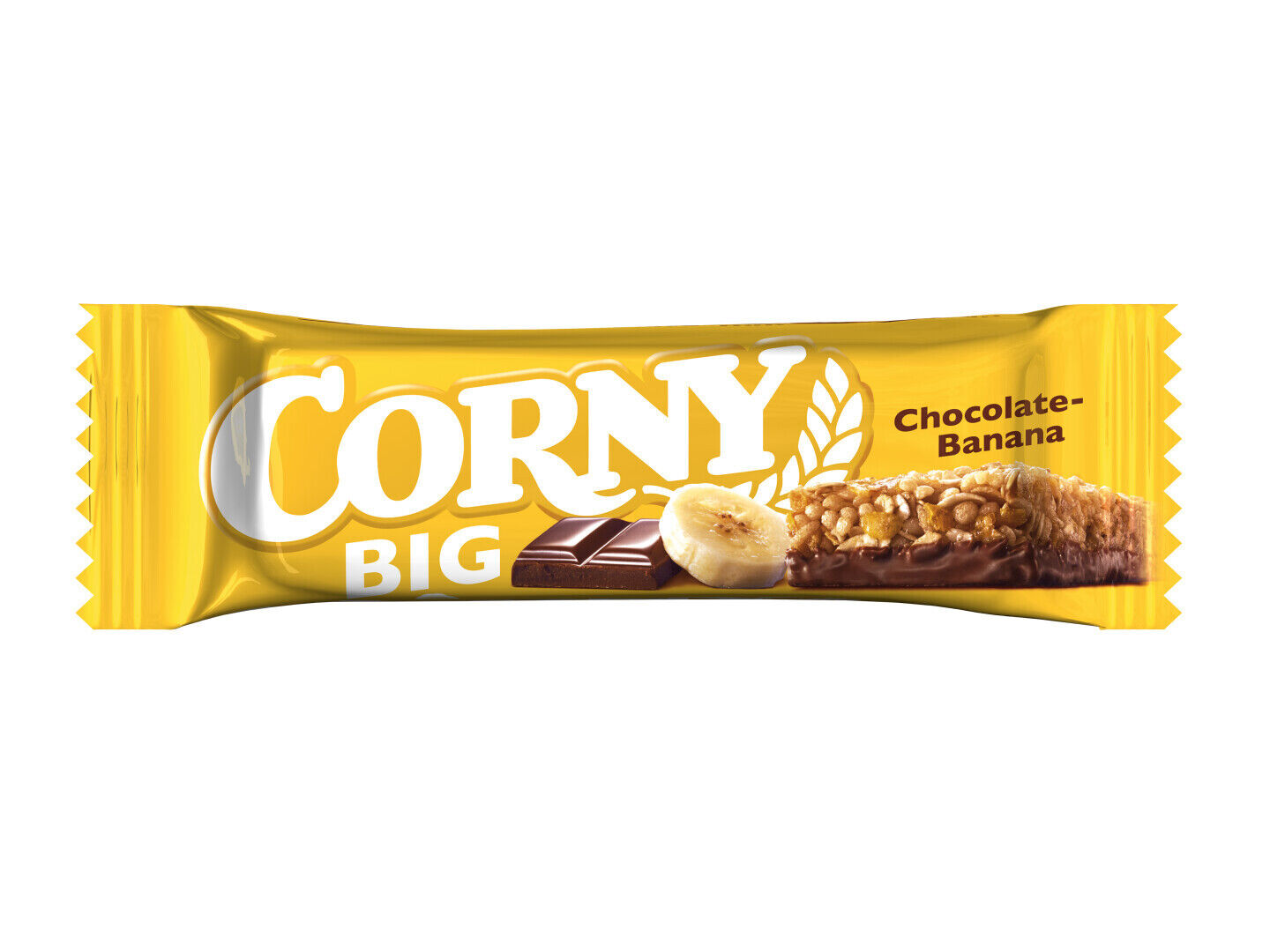 8 CORNY BIG Chocolate & Banana Healthy Energy Breakfast Cereal Bars 50g 1.8 oz