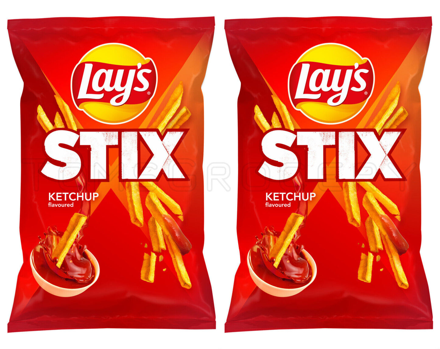 2 LAYS STIX KETCHUP Flavor Potato Chips Crisps European Snacks 130g 4.5oz