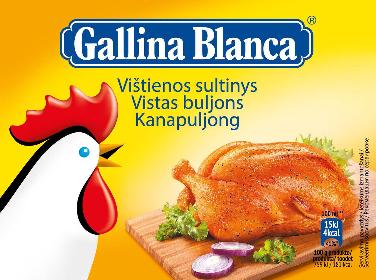 GALLINA BLANCA CHICKEN Bouillon Broth Soup Cubes 150g 5.3oz