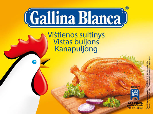 GALLINA BLANCA CHICKEN Bouillon Broth Soup Cubes 150g 5.3oz