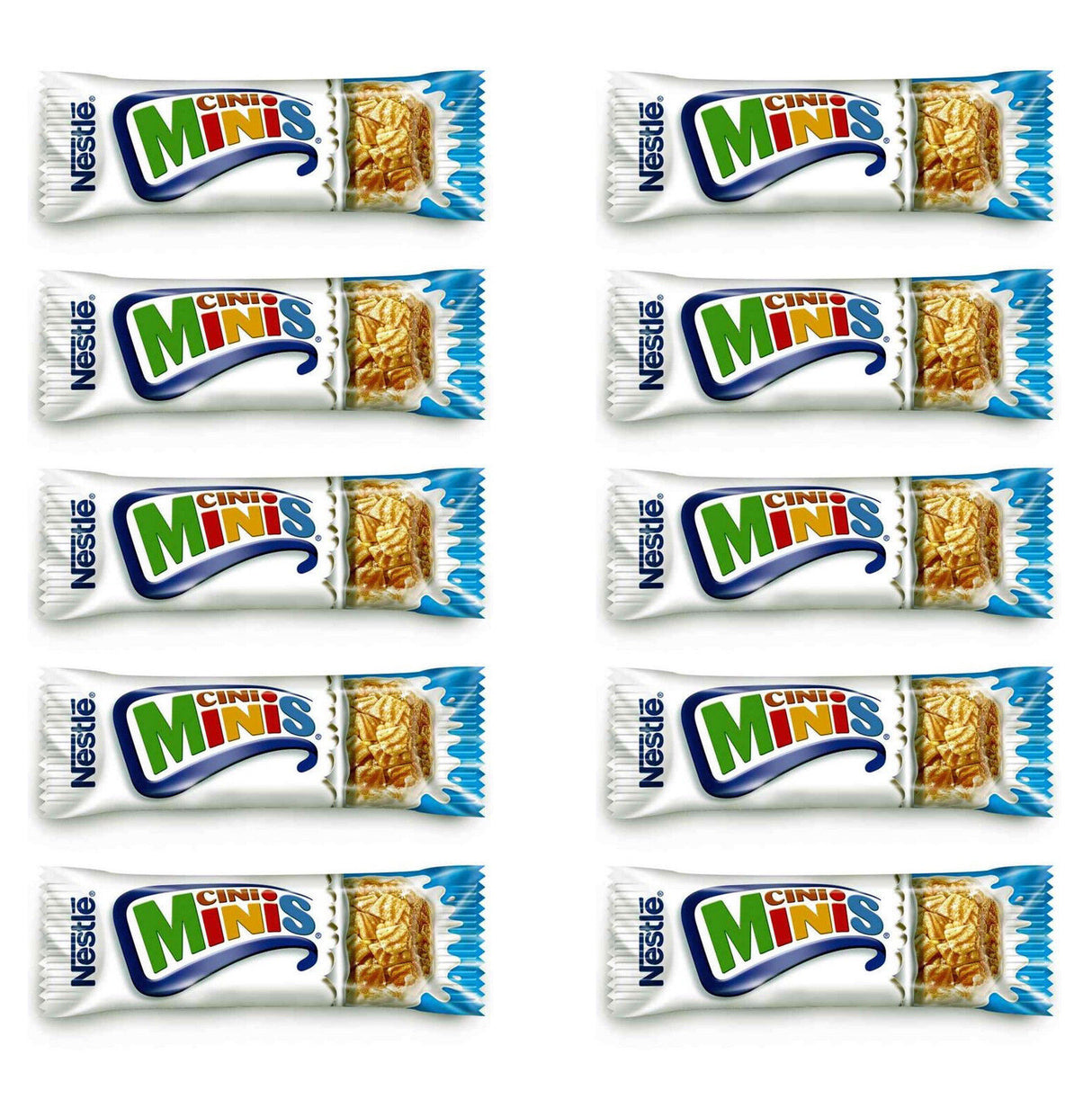 10 x NESTLE CINI MINIS Cinnamon Breakfast Cereal Bars Healthy Tasty Snacks