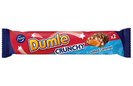 FAZER DUMLE CRUNCHY Chocolate Bar with Toffee & Rice Crisps Sweets 55g 1.9oz