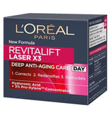 LOREAL REVITALIFT LASER X3 Deep Anti Aging Day Cream Hyaluronic Acid 50ml