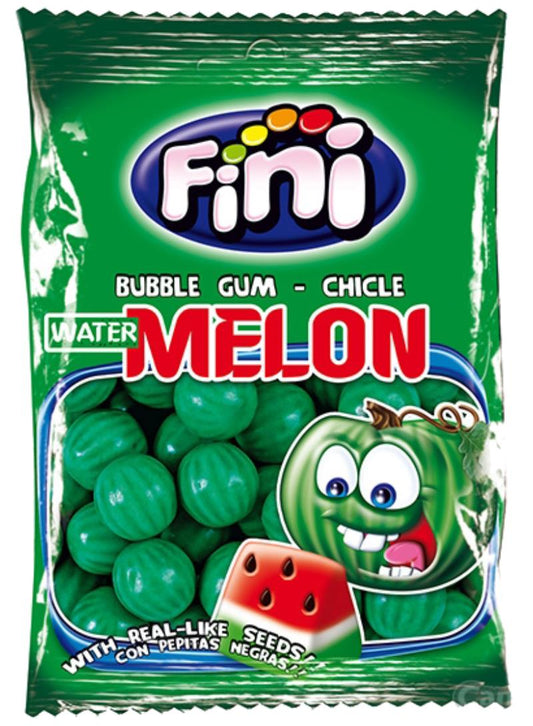 FINI Watermelon Bubble Gum Fizzy Seeds Filling Party Sweets 90g 3.2oz