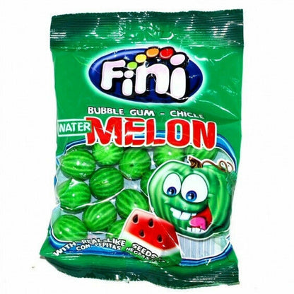 FINI Watermelon Bubble Gum Fizzy Seeds Filling Party Sweets 90g 3.2oz