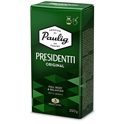 PAULIG PRESIDENTTI Original Ground Coffee 100% Arabica 250g 8.8oz