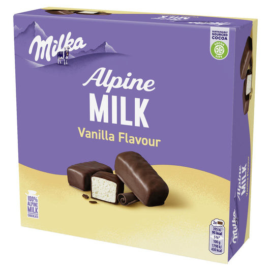 MILKA ALPINE MILK Vanilla Flavor Chocolate Candies Marshmallows Souffle 350g