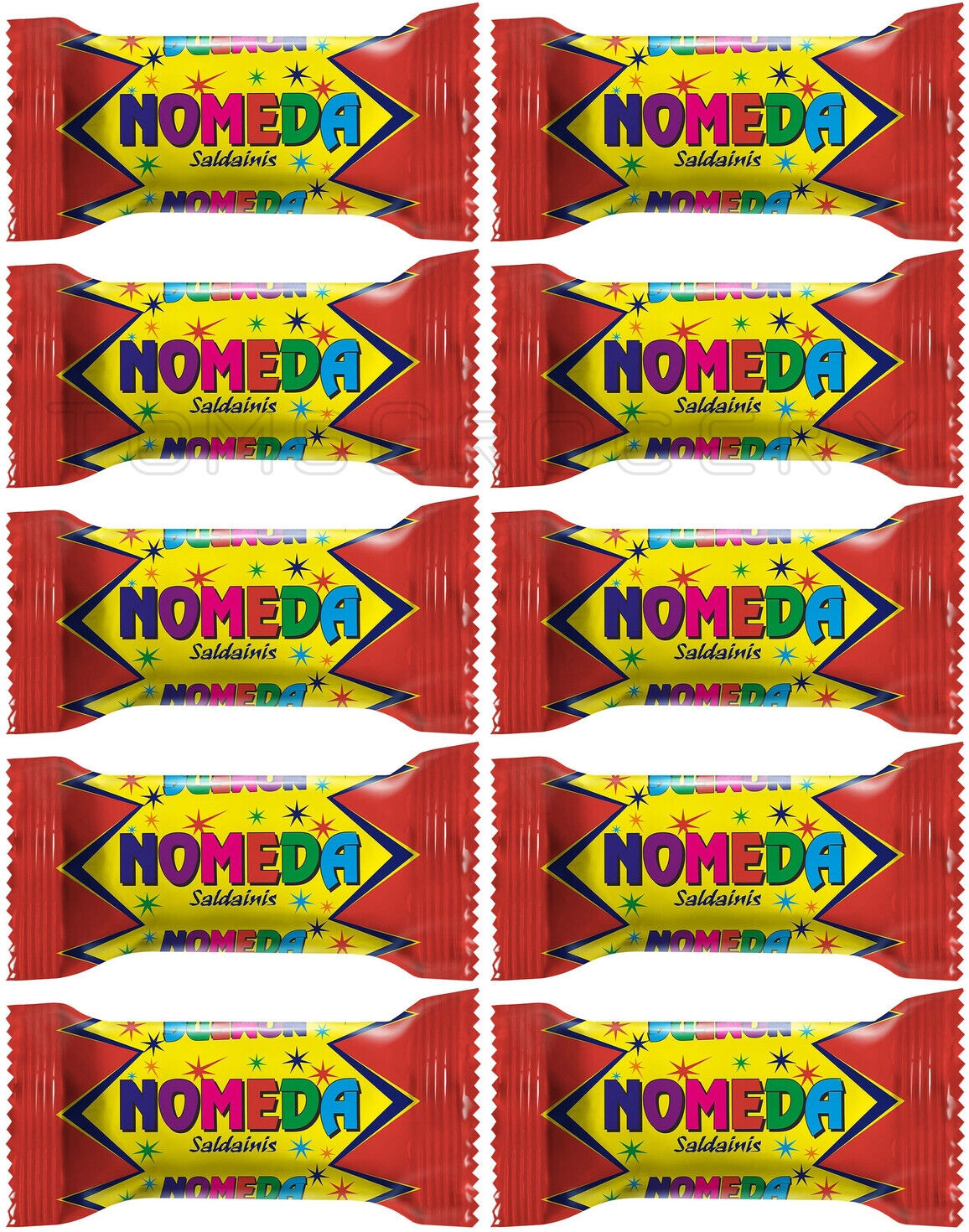 10 PERGALE NOMEDA Waffer Chocolate Bars with Apple Jelly Almonds & Peanuts 40g 1.4oz