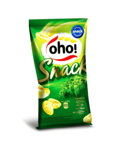 6 OHO DILL Flavor Puffed Salty Wheat Snacks Crisps 35g 1.23oz