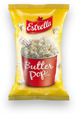 4 ESTRELLA POPCORN BUTTER Flavor Microwave Ready Bags 90g 3.18oz