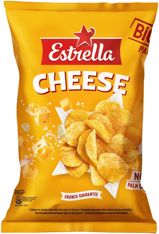 ESTRELLA CHEESE Flavor Potato Chips Crisps European Snacks 180g 6.3oz