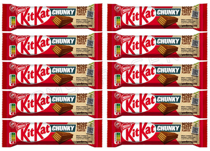 10 KIT KAT CHUNKY Original Chocolate Wafer Bars European Sweets 40g 1.4oz
