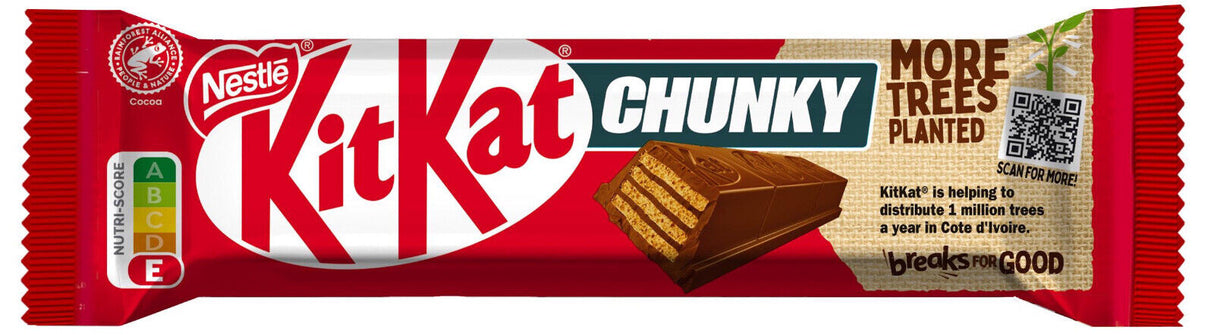 10 KIT KAT CHUNKY Original Chocolate Wafer Bars European Sweets 40g 1.4oz