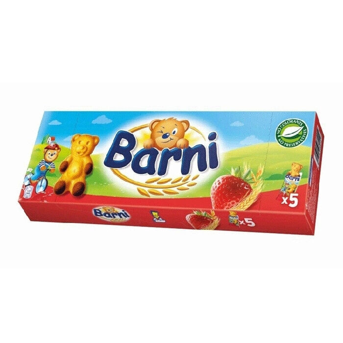 BEAR BARNI Sponge Cakes Soft Biscuits Treats MILK CHOCOLATE STRAWBERRY Flavors