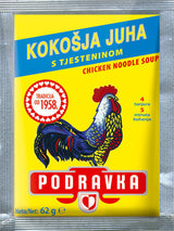 PODRAVKA Instant Chicken Soup with Noodles 6 x 62g 2.2oz