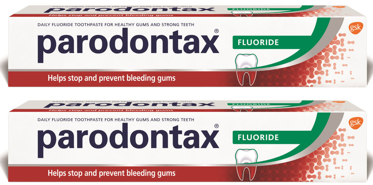 2 PARODONTAX FLUORIDE Daily Toothpaste for Healthy Gums & Strong Teeth 75ml