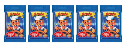 5 SKAWA SAILOR Dragee Bags White Chocolate Balls Sweet Cream Candy Treats 70g