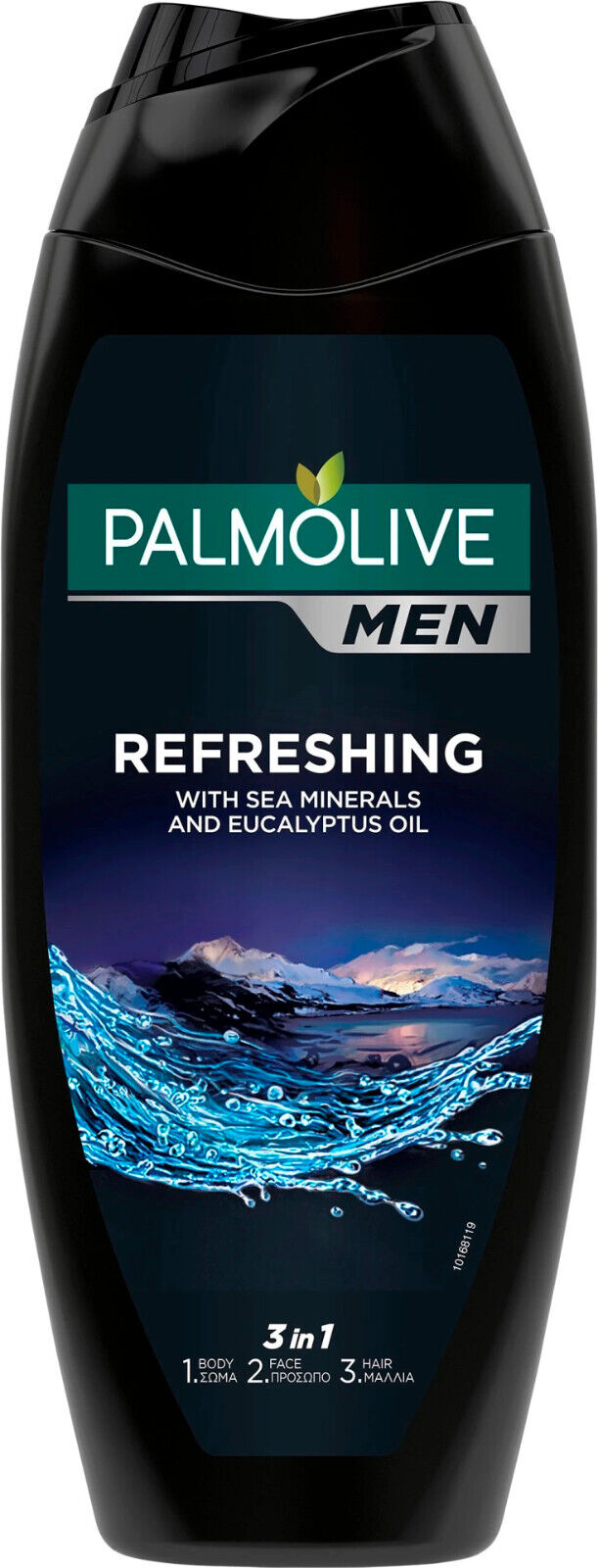 6 PALMOLIVE MEN REFRESHING 3in1 Shampoo Shower Gel Eucalyptus Oil Sea Salt 250ml