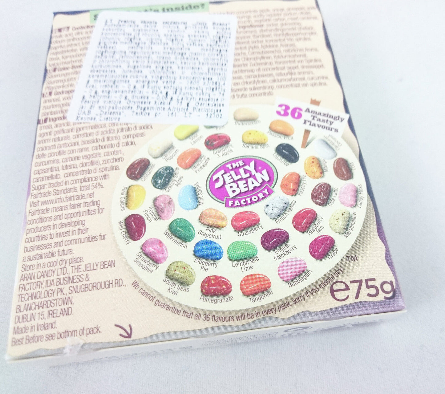 JELLY BEAN 36 Flavors Mix Box Candy Sweets Treats Party Gift Fillers 75g 2.7oz