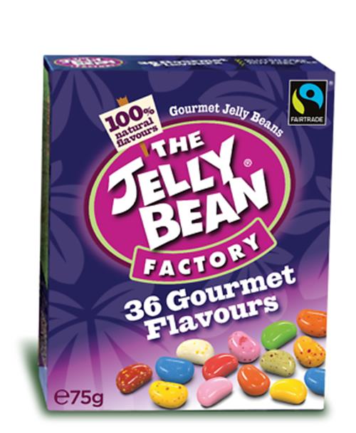 5 x JELLY BEAN Factory 36 Gourmet Flavor Amazingly Tasty Beans Candy 75g 2.7oz