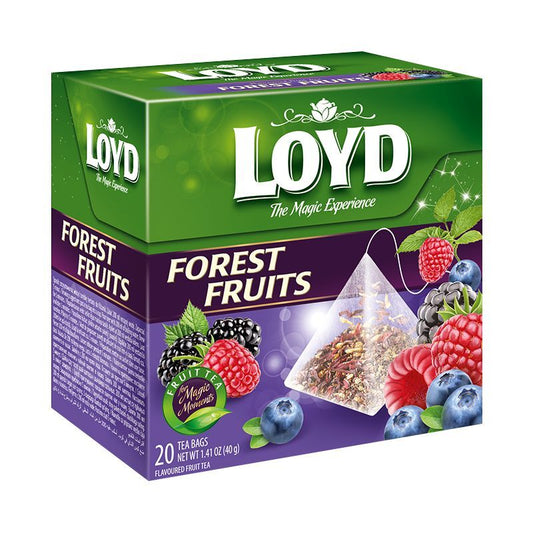 LOYD Forest Fruits Flavored Fruit Tea Boxed 20 Silk Pyramids