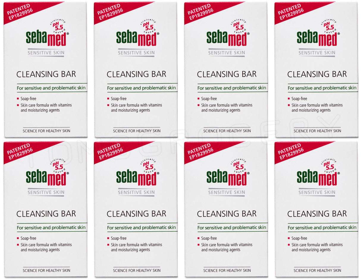8 SEBAMED Bar Soap For Sensitive & Problematic Skin Soap-Free Moisturizing 100g