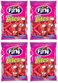 4 FINI STRAWBERRY Bites Gummy Candy Cream Filled Mini Tubes Party Sweets 90g