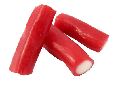 4 FINI STRAWBERRY Bites Gummy Candy Cream Filled Mini Tubes Party Sweets 90g