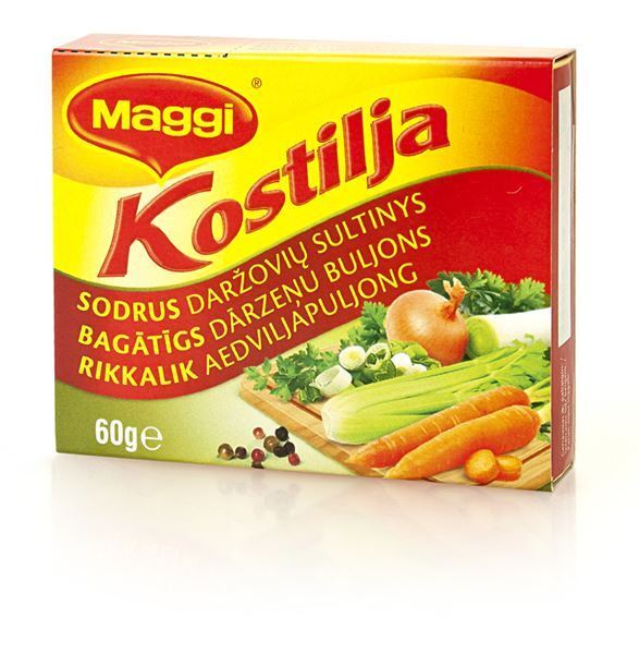 MAGGI KOSTILJA Chicken Vegetable Beef Mushroom Bouillon Broth Soup Cubes