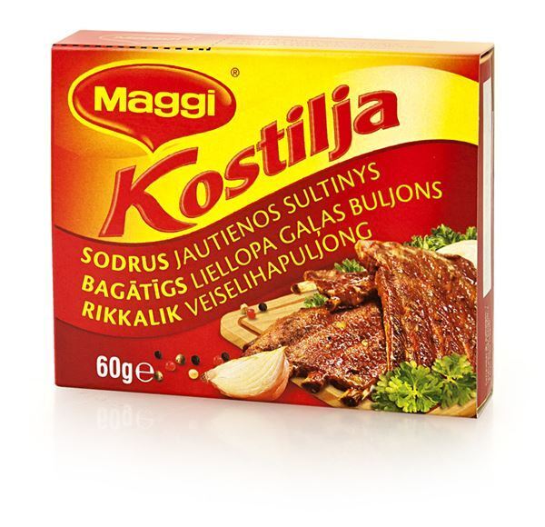 MAGGI KOSTILJA Chicken Vegetable Beef Mushroom Bouillon Broth Soup Cubes