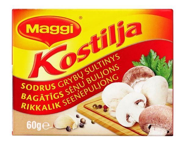 MAGGI KOSTILJA Chicken Vegetable Beef Mushroom Bouillon Broth Soup Cubes