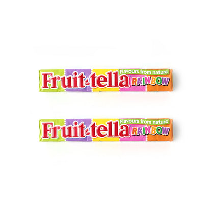 FRUITTELLA RAINBOW Apple Lemon Orange Berry Flavor Chewy Candy 20 Units Box