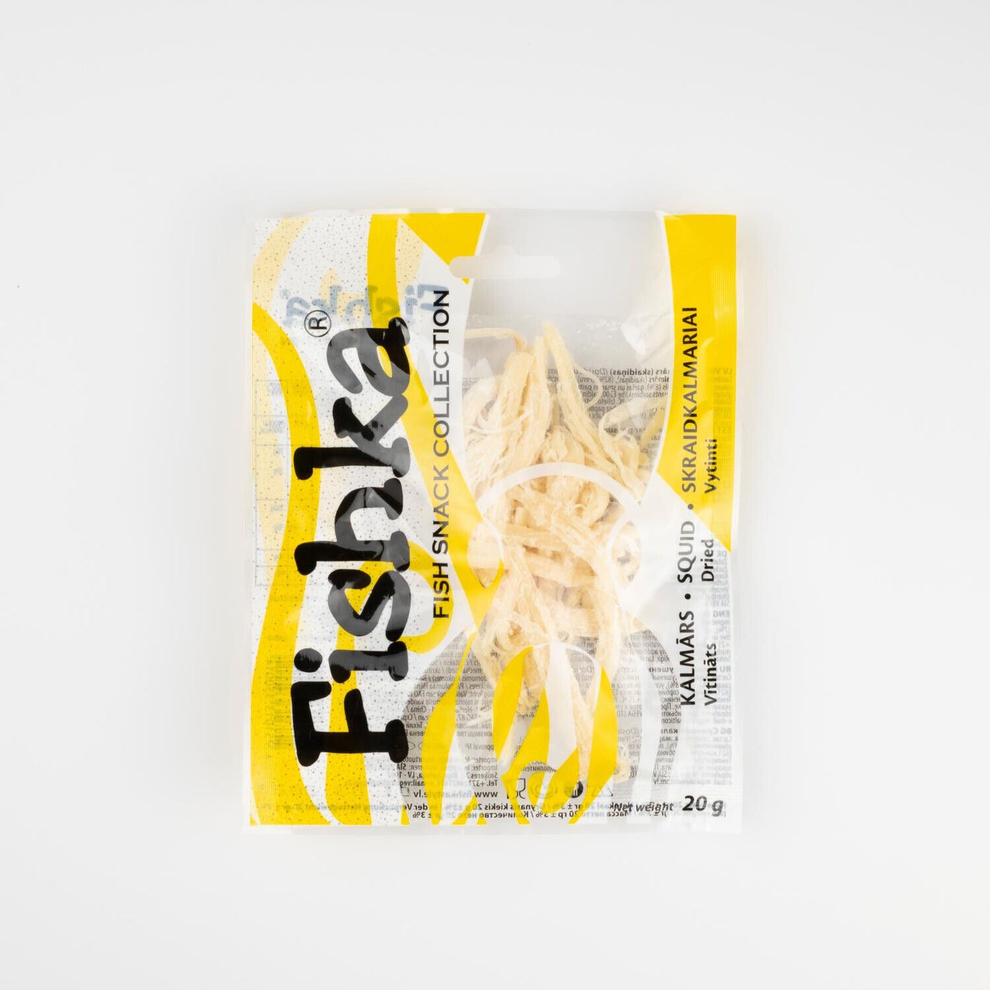 FISHKA Dried Squid Shreds Fish Snacks 20g 0.7oz