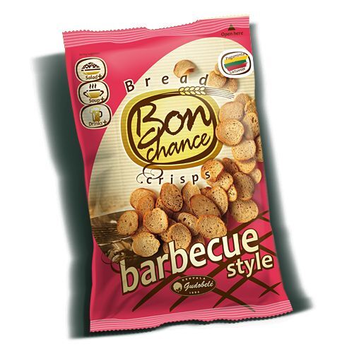 BON CHANCE Baked Bread Crisps Snacks Garlic Salami Cheese Onion Jalapeno Flavors