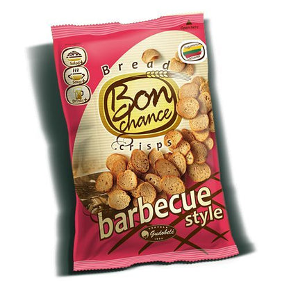 BON CHANCE Baked Bread Crisps Snacks Garlic Salami Cheese Onion Jalapeno Flavors