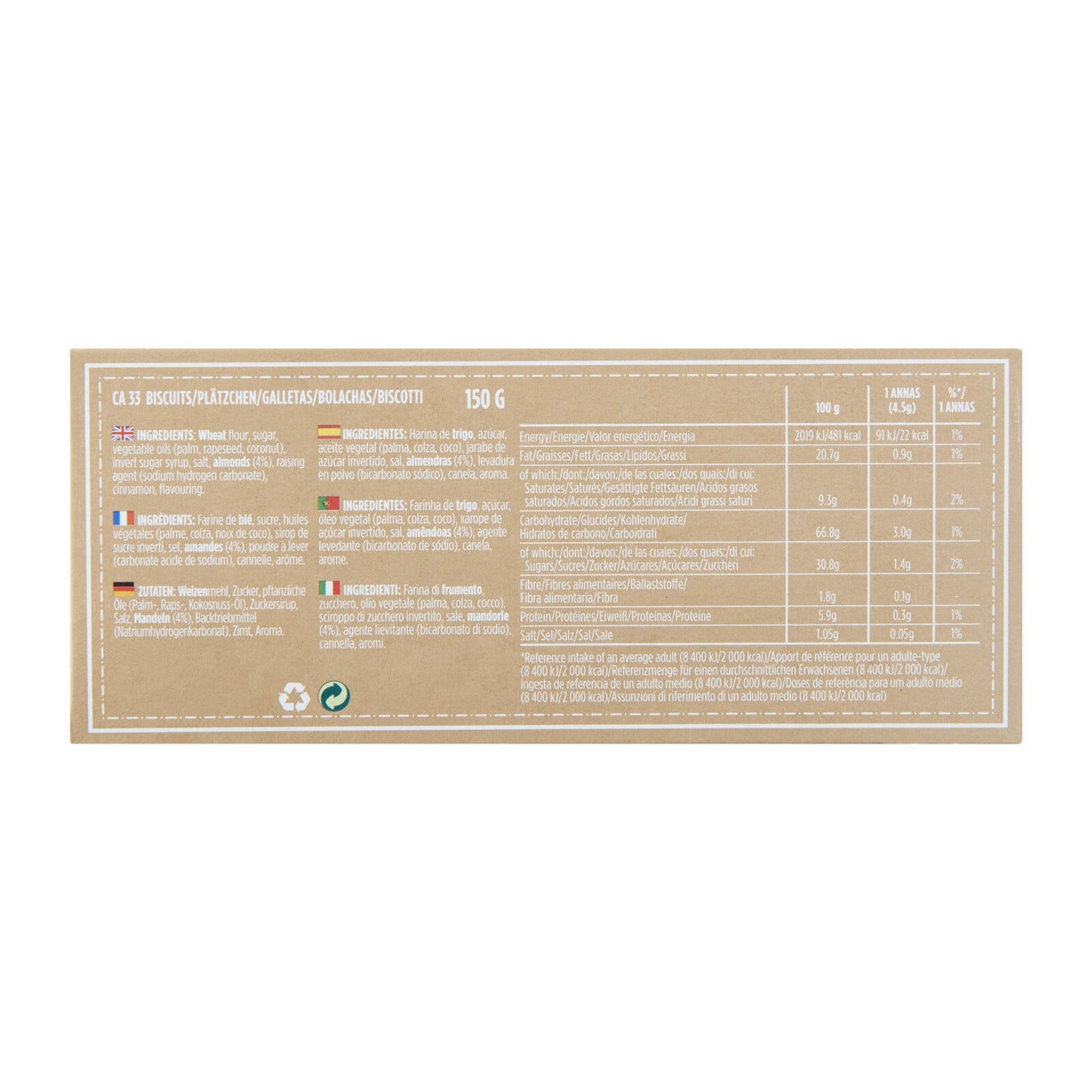 ANNAS Original Swedish Almond Thins Cookies 150g 5.3oz