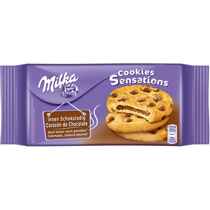 Milka Sensations Chocolate Filled Cookies & Swiss Alp Milk Chocolate Bits 156g