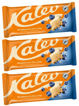 3 KALEV Blueberry & Rice Crisp White Chocolate Bars European Sweets Candy 95g