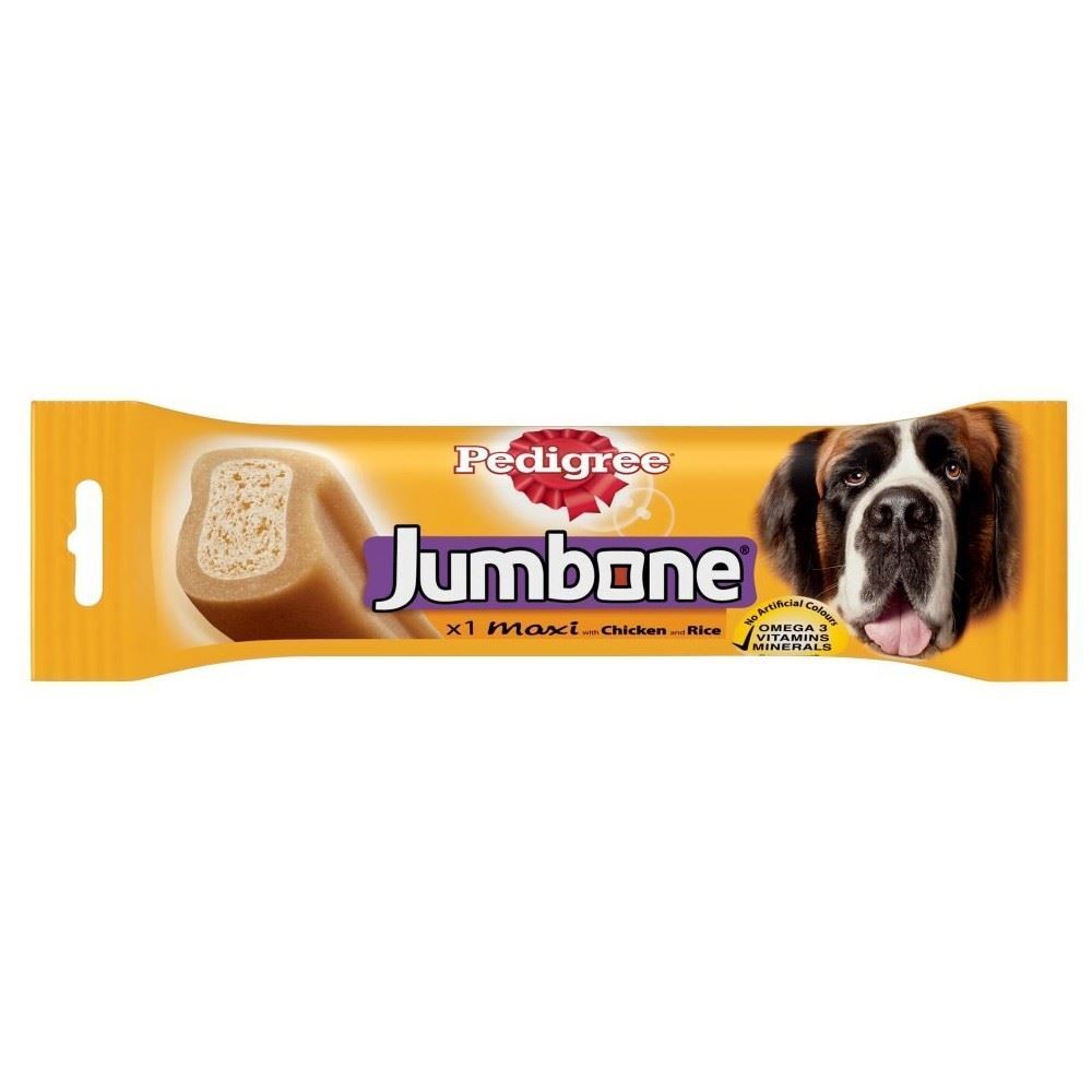 PEDIGREE JUMBONE Maxi Dog Treats With Beef Omega3 Vitamins Minerals 210g 6.3oz