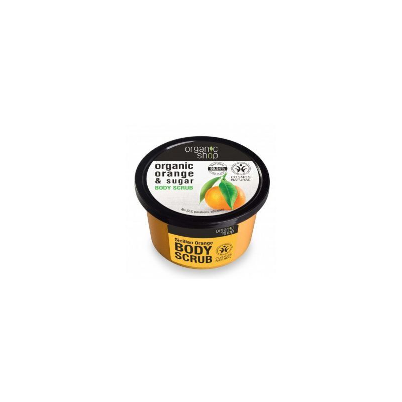 ORGANIC SHOP Natural Sicilian Orange & Sugar Body Scrub 250ml 8.5 fl oz