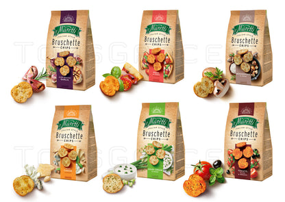 BRUSCHETTE MARETTI Oven Baked Bread Crisps Bites Italian Snacks Bruschetta