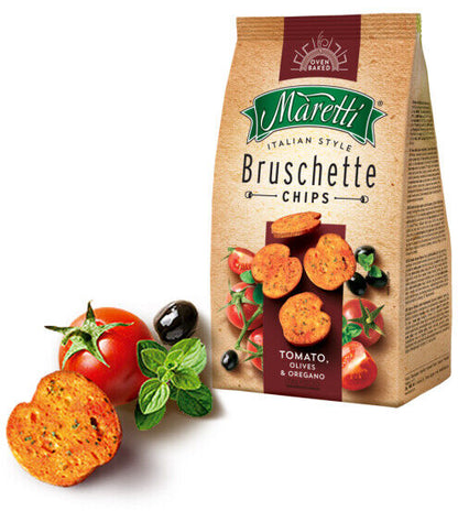 BRUSCHETTE MARETTI Oven Baked Bread Crisps Bites Italian Snacks Bruschetta