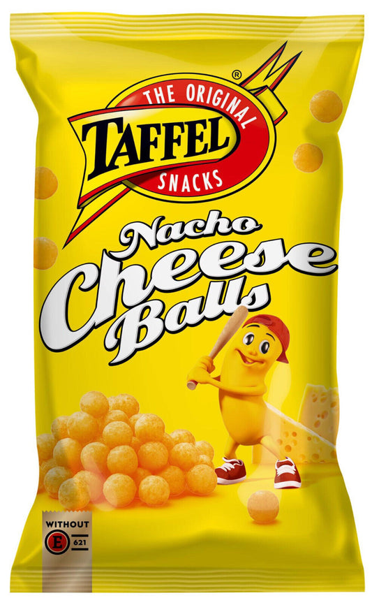 TAFFEL NACHO CHEESE BALLS European Snacks Chips Puffed Crisps 165g 5.8oz